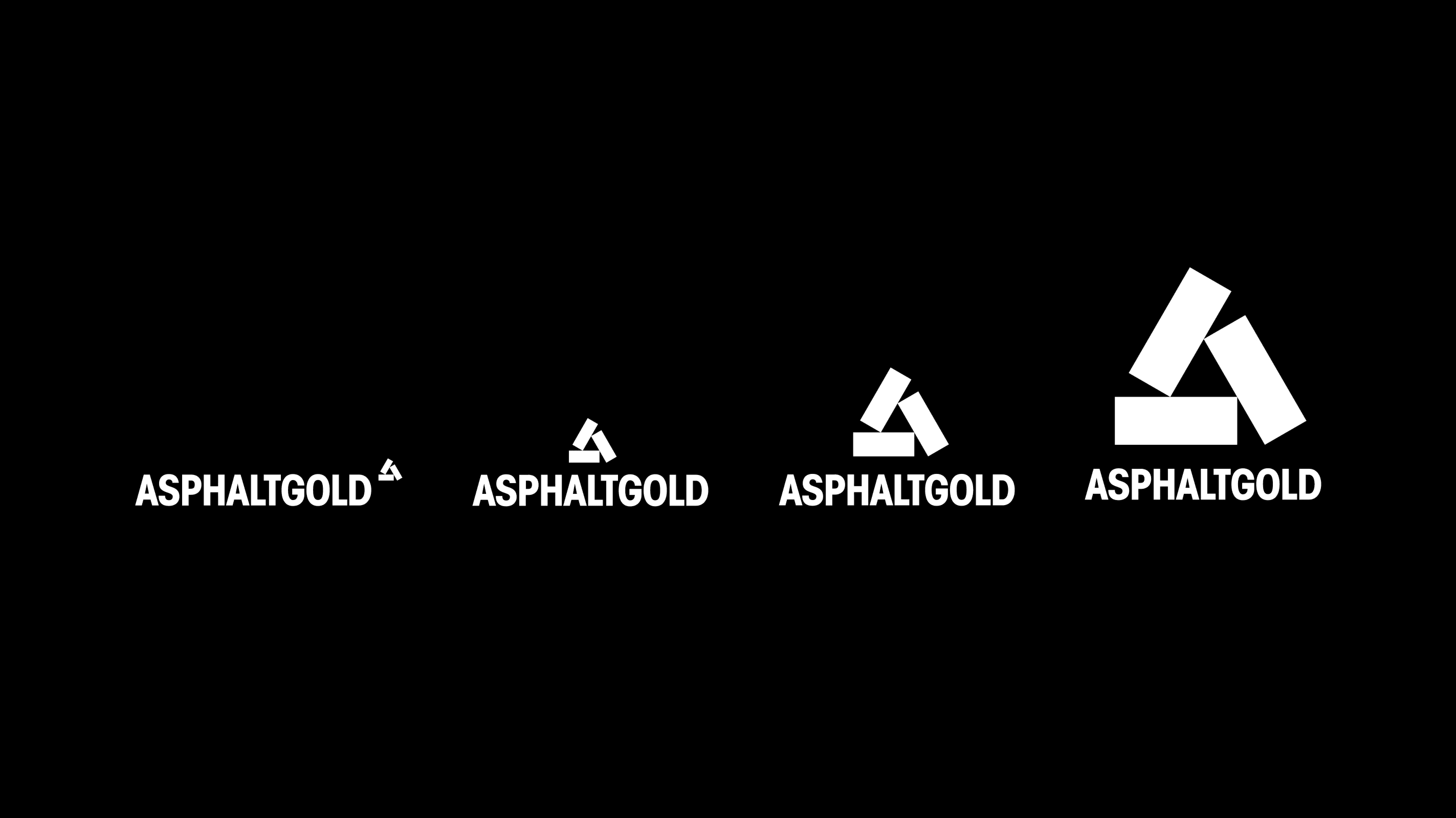 Different Asphaltgold logo variations