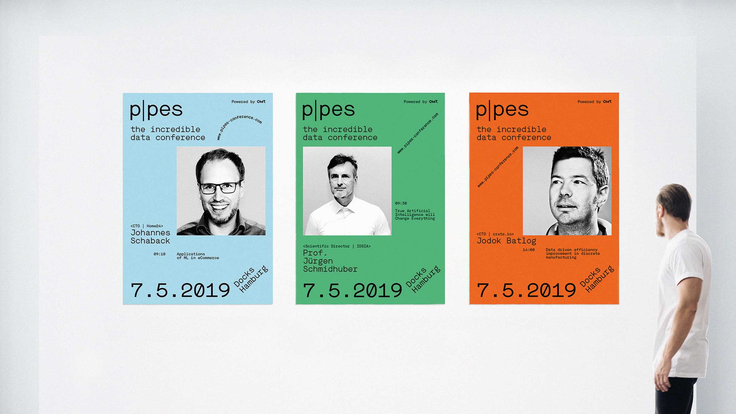 mockup of pipes speaker posters