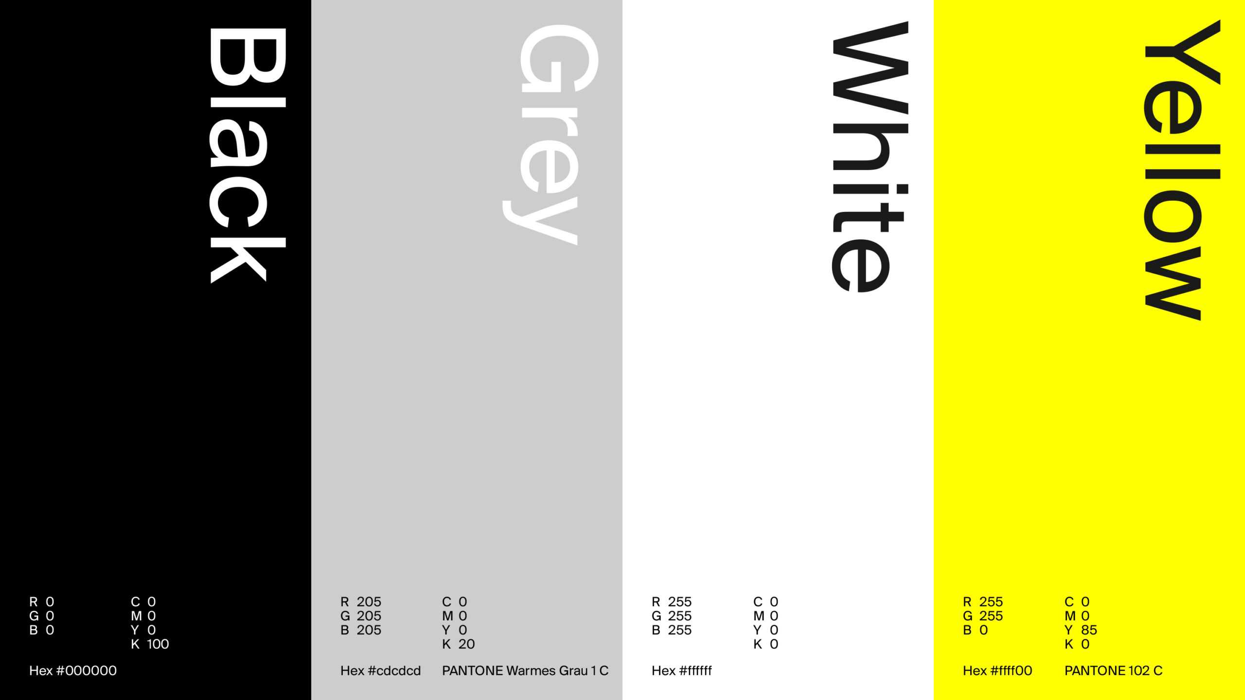 P4M colors black grey white and yellow