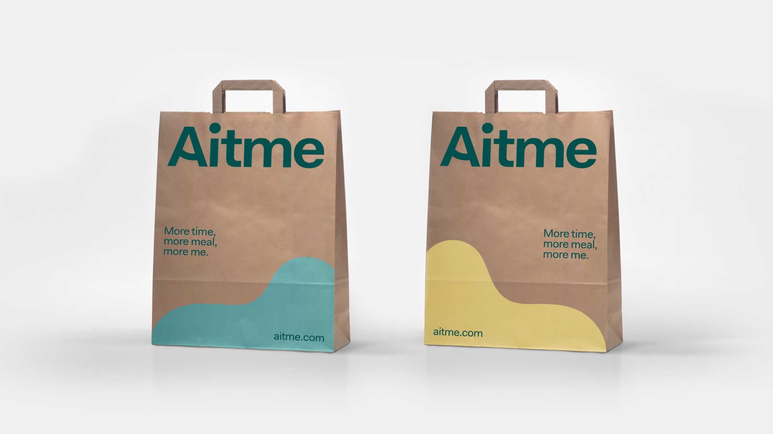 Shopping bag with Aitme logo print