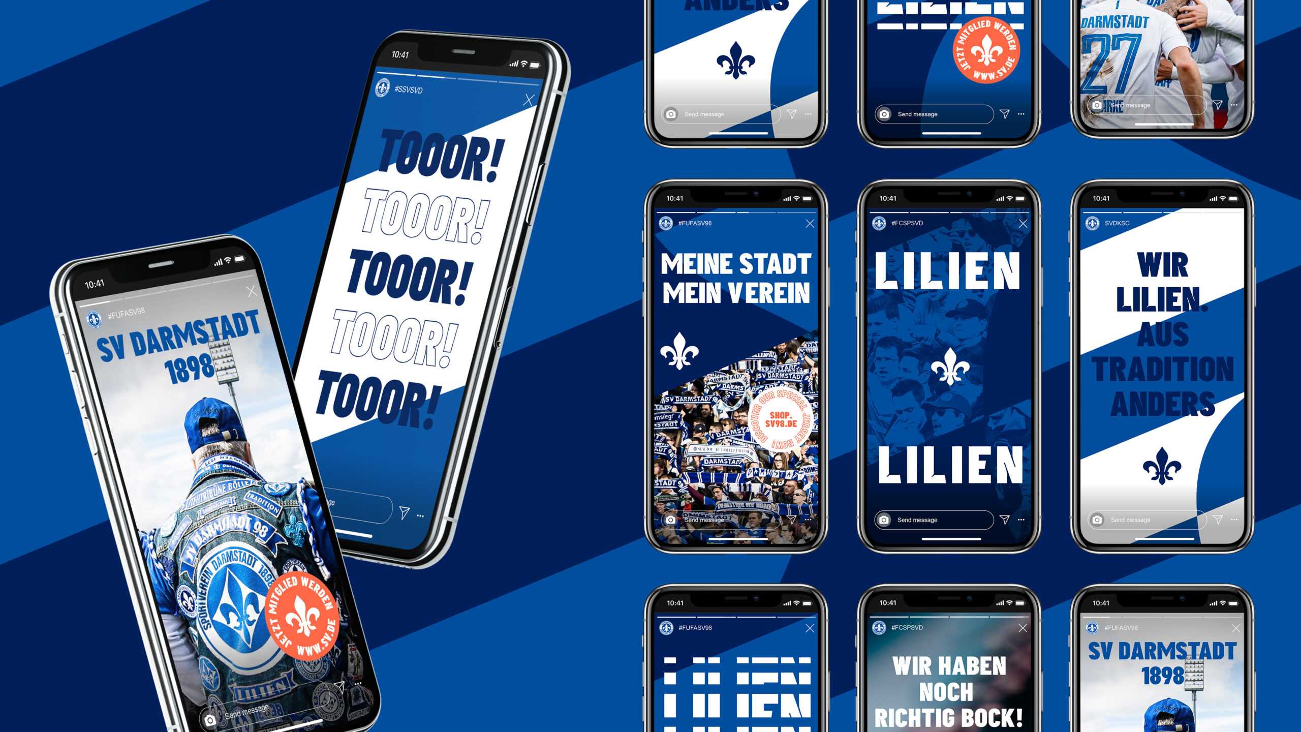 Phone Mockup with Instagram Stories for Lilien